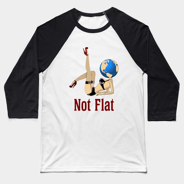 Not Flat Baseball T-Shirt by Carnero